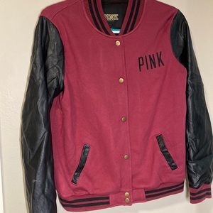 VINTAGE PINK BOMBER JACKET!